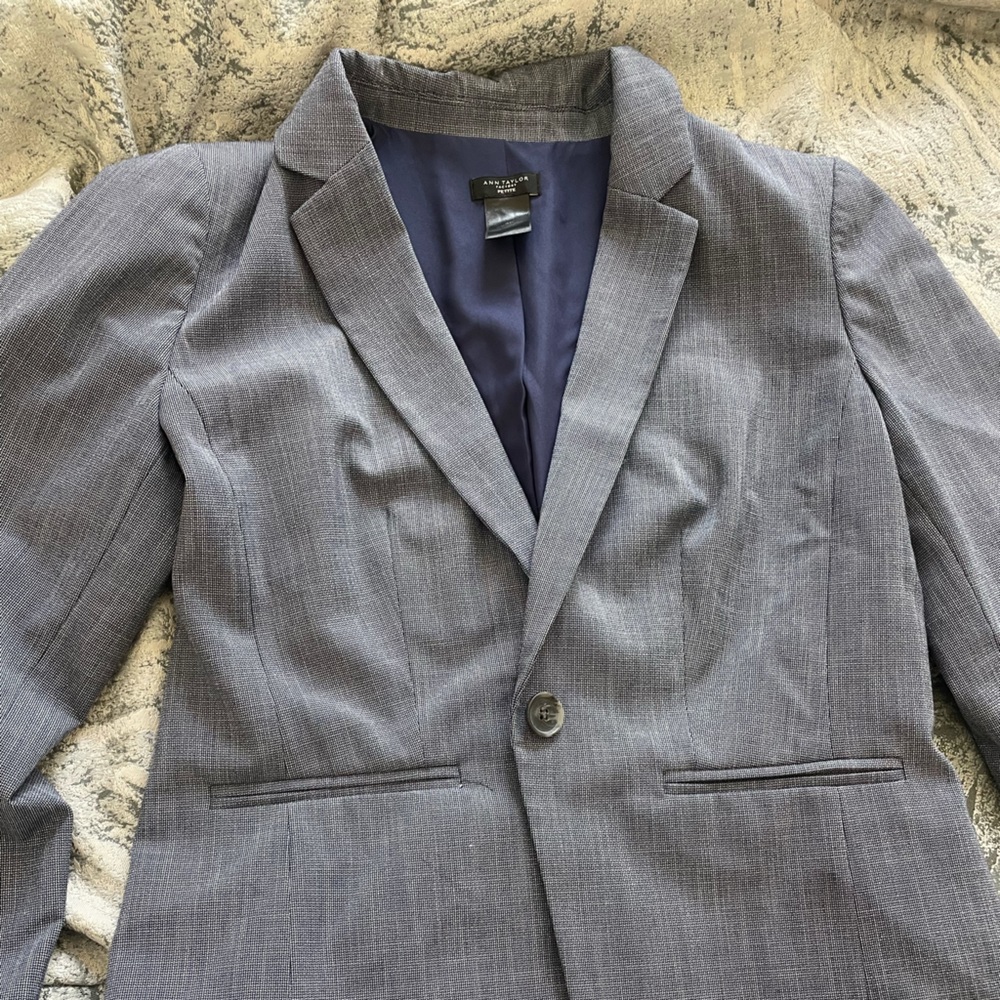 Ann Taylor Navy Pants suit